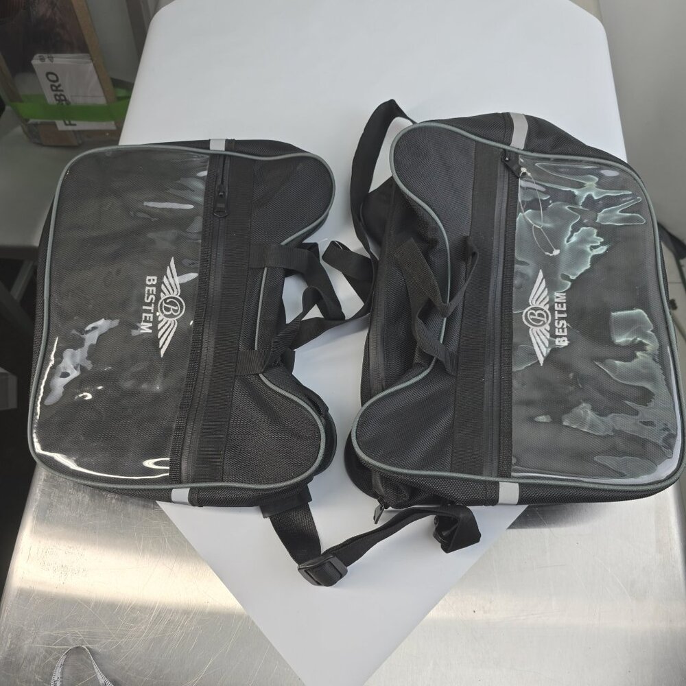 BESTEM small motorcycle saddlebag LINERS. w detachable shoulder straps & bonus..